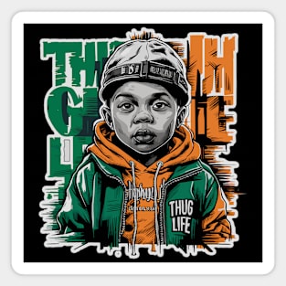 Playful Thug Life Baby Design Magnet